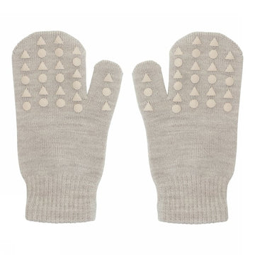 Rutschfeste Handschuhe für Babys und Kleinkinder – Merinowolle – sand - GoBabyGo